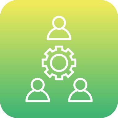 Benzersiz ayar vektör simgesi