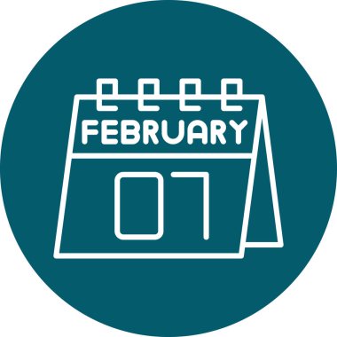 Takvim simgesi, vektör çizimi