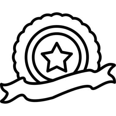 Çelenkli bir yıldızın vektör çizimi