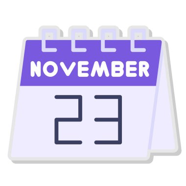 Bir takvim simgesinin illüstrasyonu