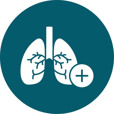 Ciğerler. Web simgesi basit illüstrasyon