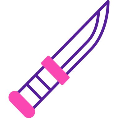 Bıçak. Web simgesi basit illüstrasyon