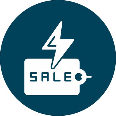 Bir satış simgesinin vektör illüstrasyonu