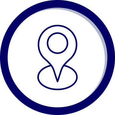 pin simgesinin vektör illüstrasyonu