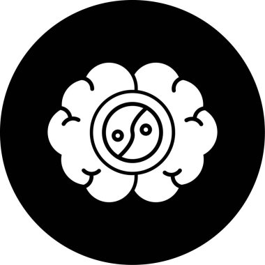 Şirin bir çizgi film simgesinin vektör çizimi