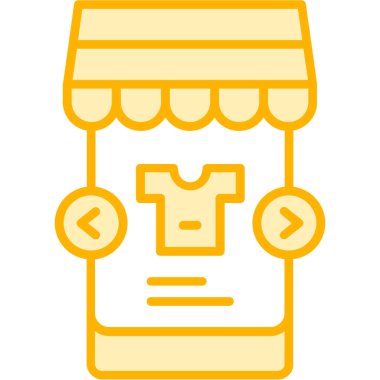 ecommerce mağaza alışveriş simgesi