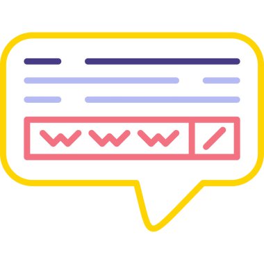 konuşma kabarcığı vektör çizimi