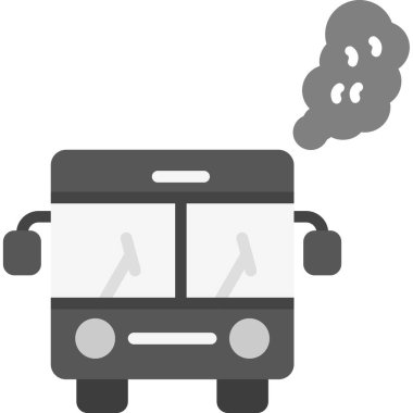 duman dumanı buhar simgesi düz stil