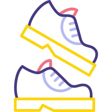 Bir çift ayakkabının vektör çizimi