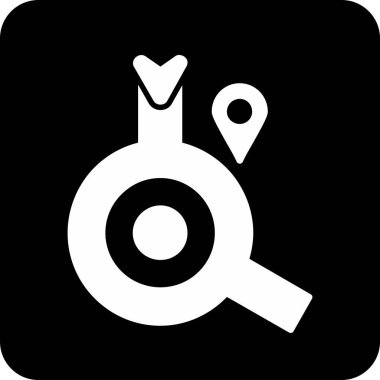 harita pin simgesi, vektör illüstrasyonu