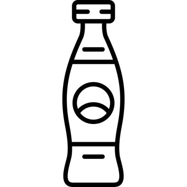 şişe simgesi, vektör illüstrasyonu
