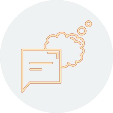 Konuşma balonu. vektör illüstrasyonu