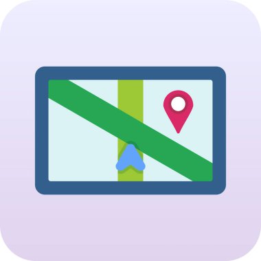 konum. Web simgesi basit illüstrasyon