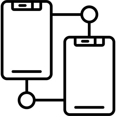 cep telefonu bağlantı simgesi ana hat biçiminde