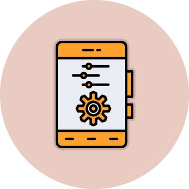 Telefon ikonu. vektör illüstrasyonu.