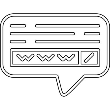 Metin sembollü konuşma balonu