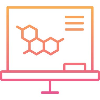 Bilgisayar. Web simgesi basit illüstrasyon