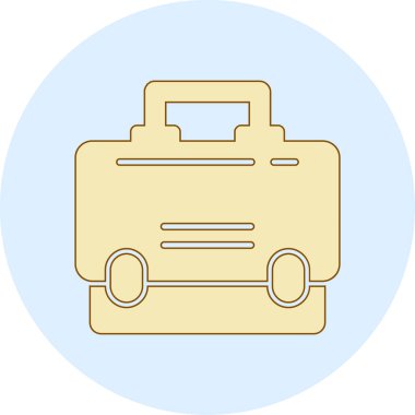 Çanta. Web simgesi basit tasarım