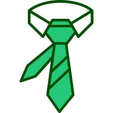 Kravat. Web simgesi basit illüstrasyon