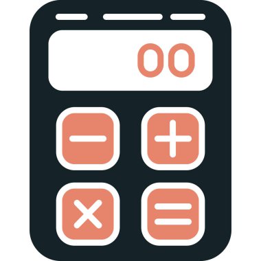 hesap makinesi simgesi vektör illüstrasyonu