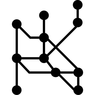 bağlantı ağı simgesi ana hat biçiminde
