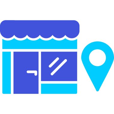 konum haritası simgesi. Basit resimleme