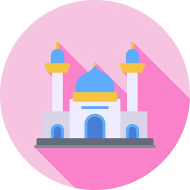 Cami Web simgesi basit illüstrasyon