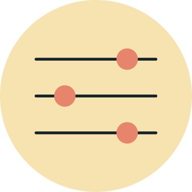 Müzik. Web simgesi basit illüstrasyon