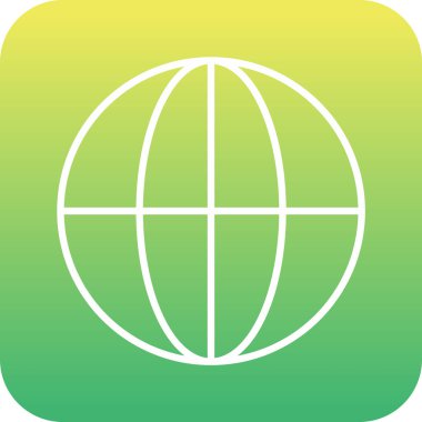 Benzersiz Küre Vektör Kabartma Simgesi