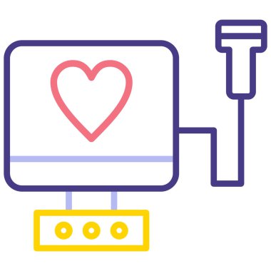 kalp simgesi, vektör illüstrasyonu