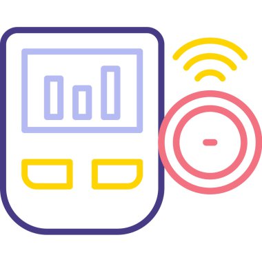 Müzik çaların vektör illüstrasyonu