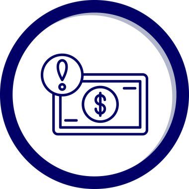 Dolar simgesi vektör illüstrasyonu