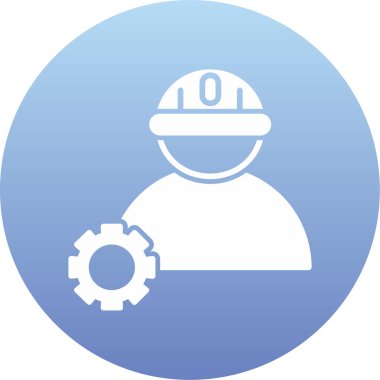 Kask simgesi vektör illüstrasyonu