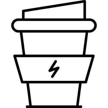 enerji ikonu vektör illüstrasyonu