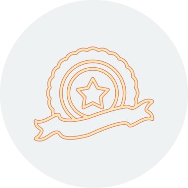 Ay çizgisi biçim vektör tasarımlı yıldız