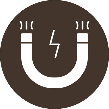 Mıknatıs simgesi. vektör illüstrasyonu