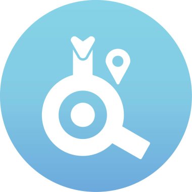 konum. Web simgesi basit illüstrasyon