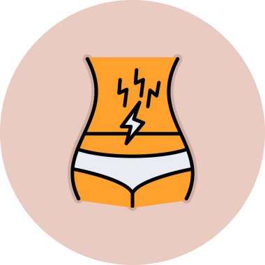 Bir kadın simgesinin vektör illüstrasyonu