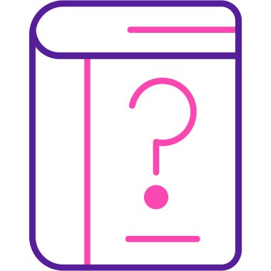 Soru simgesi, vektör illüstrasyonu