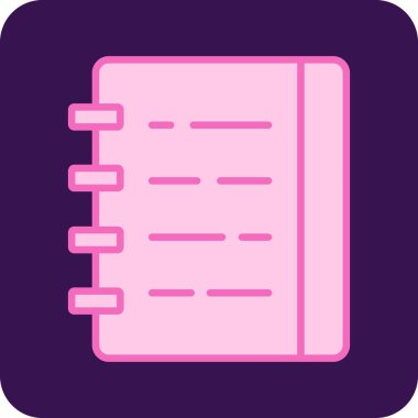 Kitap simgesi, modern tasarım illüstrasyonu