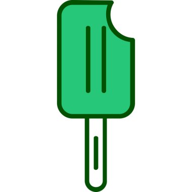 dondurma ikonu vektör illüstrasyonu