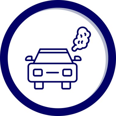 Araba simgesinin vektör illüstrasyonu