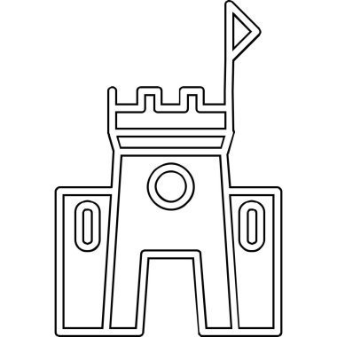 Çizgi film simgesinin vektör çizimi