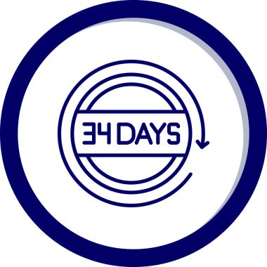 Soyut arkaplanda 35 gün izole edilmiş