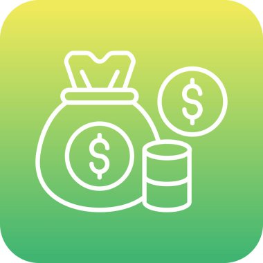 para vektör çizgisi simgesi