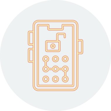 Devre kartı düz vektör simgesi