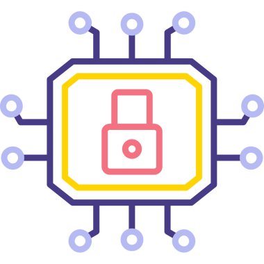 Çip. Web simgesi basit illüstrasyon