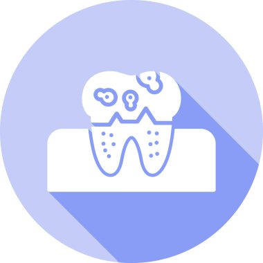 Diş simgesinin vektör illüstrasyonu