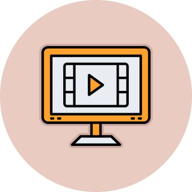 vektör lcd simgesi illüstrasyonu