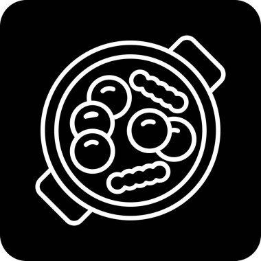 Gıda simgesinin vektör illüstrasyonu